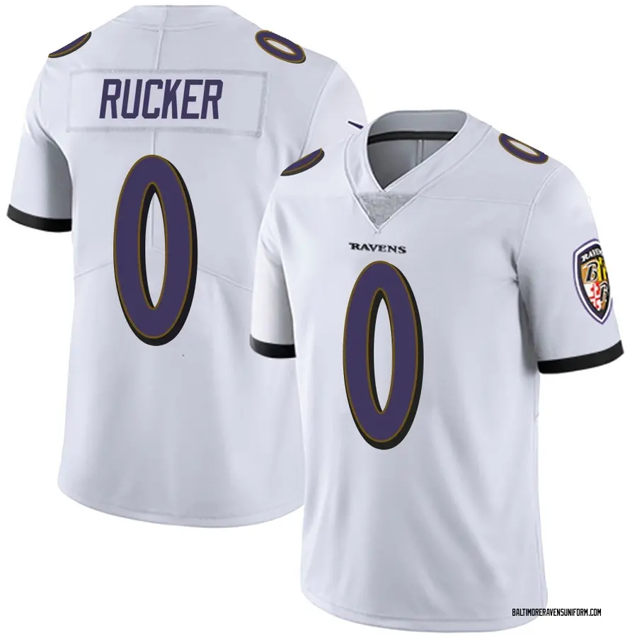Nike Kaimon Rucker Baltimore Ravens Youth Limited White Vapor Untouchable Jersey