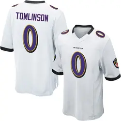 Nike Laken Tomlinson Baltimore Ravens Men's Game White Jersey