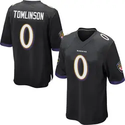 Nike Laken Tomlinson Baltimore Ravens Youth Game Black Jersey