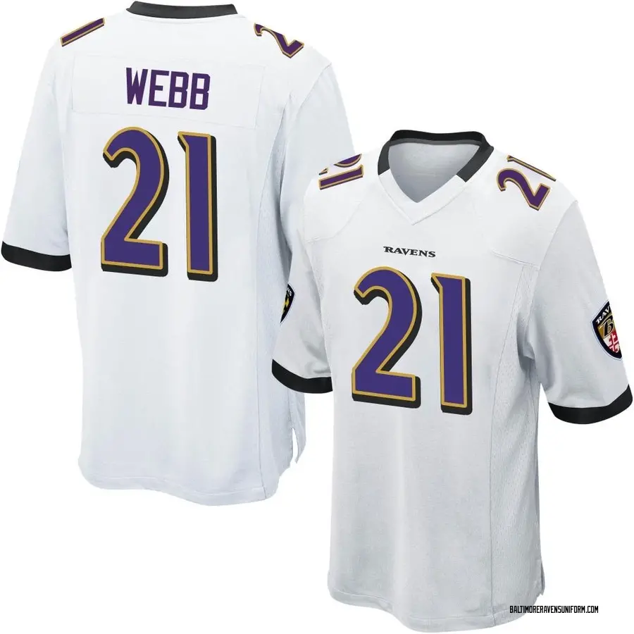 Nike Lardarius Webb Baltimore Ravens Men's Game White Jersey