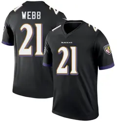 Nike Lardarius Webb Baltimore Ravens Men's Legend Black Jersey
