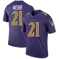 Nike Lardarius Webb Baltimore Ravens Men's Legend Purple Color Rush Jersey