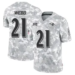 Nike Lardarius Webb Baltimore Ravens Men's Limited Arctic Camo 2024 Salute to Service Jersey