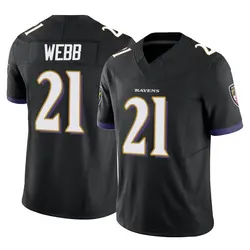 Nike Lardarius Webb Baltimore Ravens Men's Limited Black Vapor F.U.S.E. Jersey