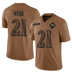 Nike Lardarius Webb Baltimore Ravens Men's Limited Brown 2023 Salute To Service Jersey