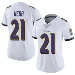 Nike Lardarius Webb Baltimore Ravens Women's Limited White Vapor Untouchable Jersey