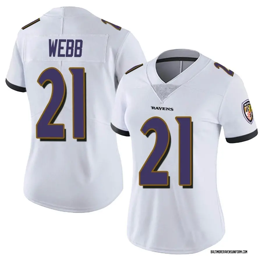 Nike Lardarius Webb Baltimore Ravens Women's Limited White Vapor Untouchable Jersey