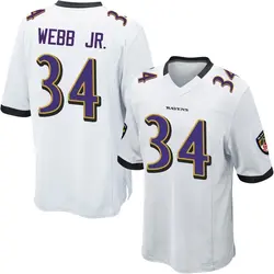 Nike Lardarius Webb Jr. Baltimore Ravens Men's Game White Jersey