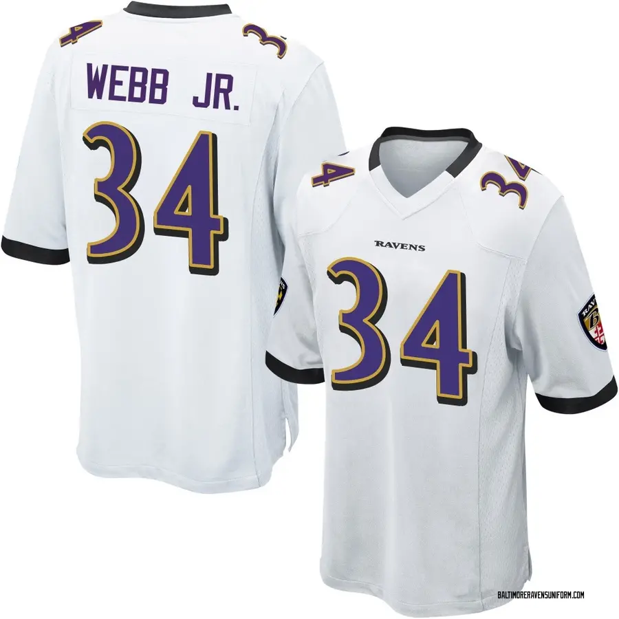 Nike Lardarius Webb Jr. Baltimore Ravens Men's Game White Jersey