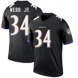 Nike Lardarius Webb Jr. Baltimore Ravens Youth Legend Black Jersey