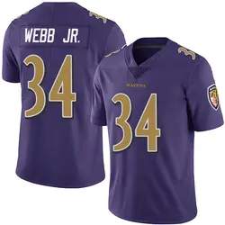 Nike Lardarius Webb Jr. Baltimore Ravens Youth Limited Purple Team Color Vapor Untouchable Jersey