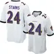 Nike Malaki Starks Baltimore Ravens Youth Game White Jersey