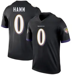 Nike Malik Hamm Baltimore Ravens Youth Legend Black Jersey