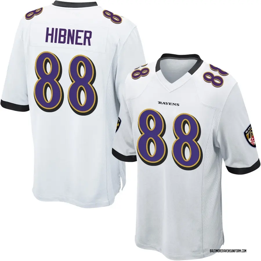 Nike Matthew Hibner Baltimore Ravens Men's Game White Jersey