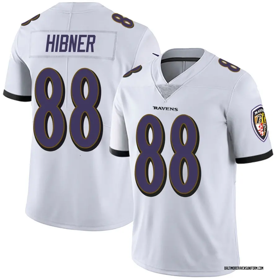 Nike Matthew Hibner Baltimore Ravens Men's Limited White Vapor Untouchable Jersey