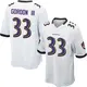 Nike Melvin Gordon III Baltimore Ravens Youth Game White Jersey