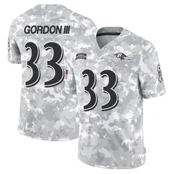Nike Melvin Gordon III Baltimore Ravens Youth Limited Arctic Camo 2024 Salute to Service Jersey