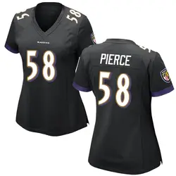 Nike Michael Pierce Baltimore Ravens Women's Game Black Jersey