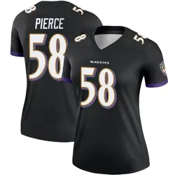 Nike Michael Pierce Baltimore Ravens Women's Legend Black Jersey