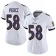 Nike Michael Pierce Baltimore Ravens Women's Limited White Vapor Untouchable Jersey