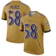 Nike Michael Pierce Baltimore Ravens Youth Legend Gold Inverted Jersey