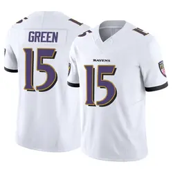 Nike Mike Green Baltimore Ravens Men's Limited White Vapor F.U.S.E. Jersey
