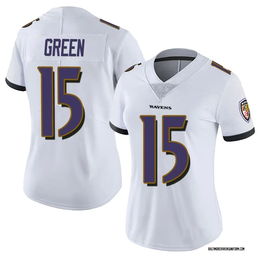 Nike Mike Green Baltimore Ravens Women's Limited White Vapor Untouchable Jersey