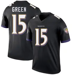 Nike Mike Green Baltimore Ravens Youth Legend Black Jersey