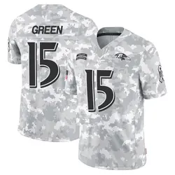 Nike Mike Green Baltimore Ravens Youth Limited Arctic Camo 2024 Salute to Service Jersey