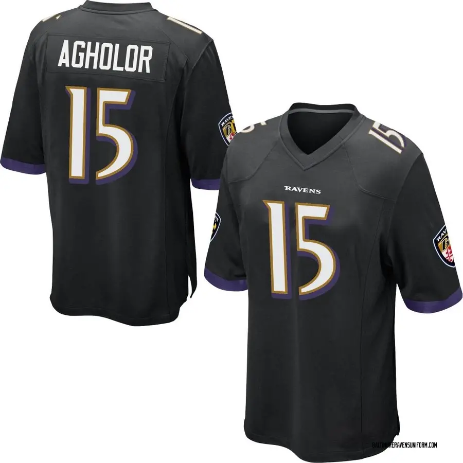 Nike Nelson Agholor Baltimore Ravens Men's Game Black Jersey
