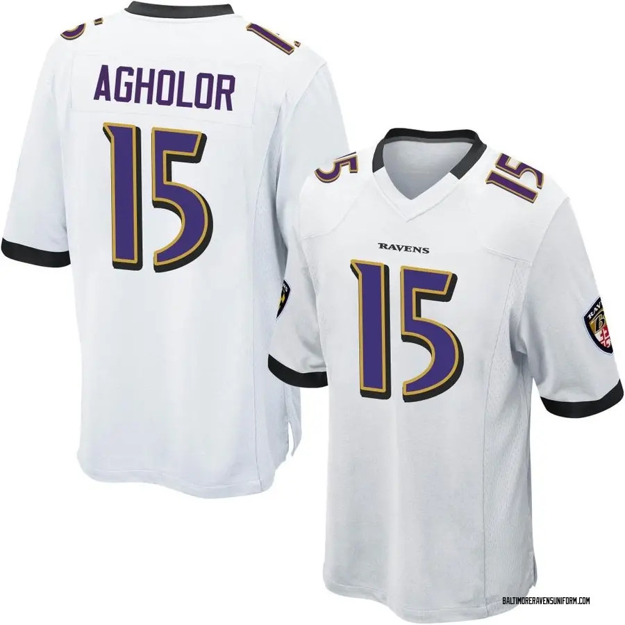 Nike Nelson Agholor Baltimore Ravens Men's Game White Jersey
