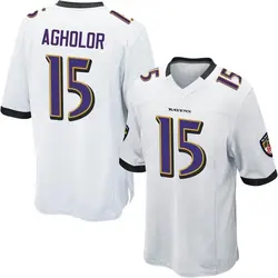 Nike Nelson Agholor Baltimore Ravens Youth Game White Jersey