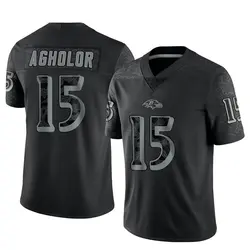 Nike Nelson Agholor Baltimore Ravens Youth Limited Black Reflective Jersey