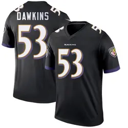 Nike Nick Dawkins Baltimore Ravens Men's Legend Black Jersey
