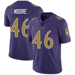 Nike Nick Moore Baltimore Ravens Youth Limited Purple Color Rush Vapor Untouchable Jersey