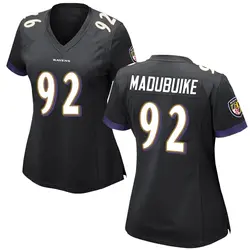 Nike Nnamdi Madubuike Baltimore Ravens Women's Game Black Jersey