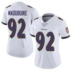 Nike Nnamdi Madubuike Baltimore Ravens Women's Limited White Vapor Untouchable Jersey