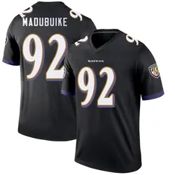 Nike Nnamdi Madubuike Baltimore Ravens Youth Legend Black Jersey