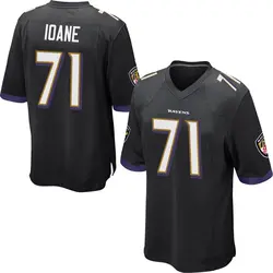 Nike Olaivavega Ioane Baltimore Ravens Men's Game Black Jersey