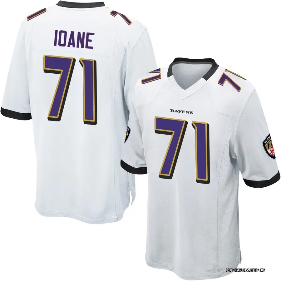 Nike Olaivavega Ioane Baltimore Ravens Men's Game White Jersey