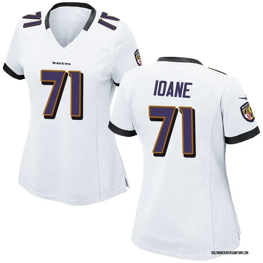 Nike Olaivavega Ioane Baltimore Ravens Women's Game White Jersey