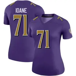 Nike Olaivavega Ioane Baltimore Ravens Women's Legend Purple Color Rush Jersey
