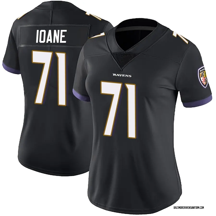 Nike Olaivavega Ioane Baltimore Ravens Women's Limited Black Alternate Vapor Untouchable Jersey