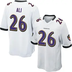 Nike Rasheen Ali Baltimore Ravens Men's Game White Jersey