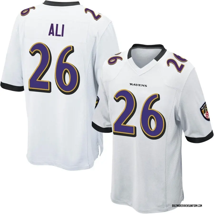 Nike Rasheen Ali Baltimore Ravens Men's Game White Jersey