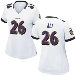 Nike Rasheen Ali Baltimore Ravens Women's Game White Jersey