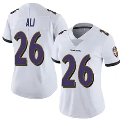Nike Rasheen Ali Baltimore Ravens Women's Limited White Vapor Untouchable Jersey