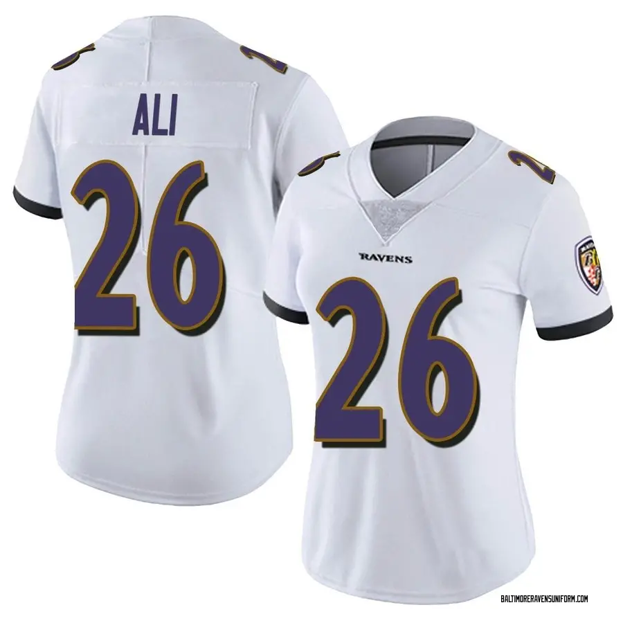 Nike Rasheen Ali Baltimore Ravens Women's Limited White Vapor Untouchable Jersey
