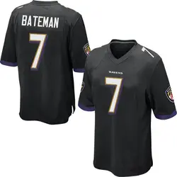 Nike Rashod Bateman Baltimore Ravens Men's Game Black Jersey