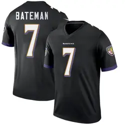 Nike Rashod Bateman Baltimore Ravens Men's Legend Black Jersey